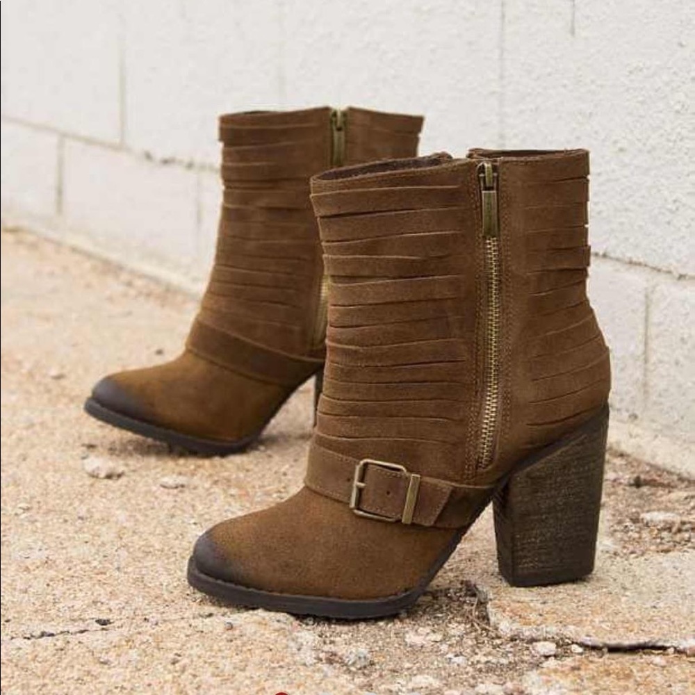 Suede booties